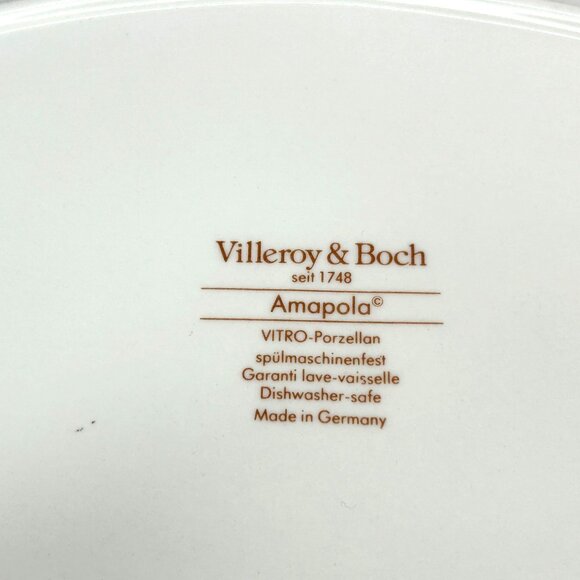 Villeroy & Boch Amapola Oval Serving Platter 17" Large Germany - Picture 4 of 8